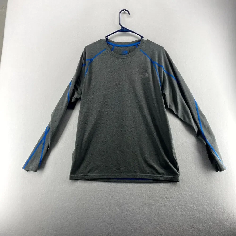 The North Face FlashDry Long Sleeve Shirt‎ Gray Color Mens Size M